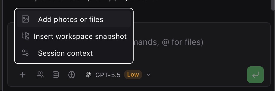 Chat menu