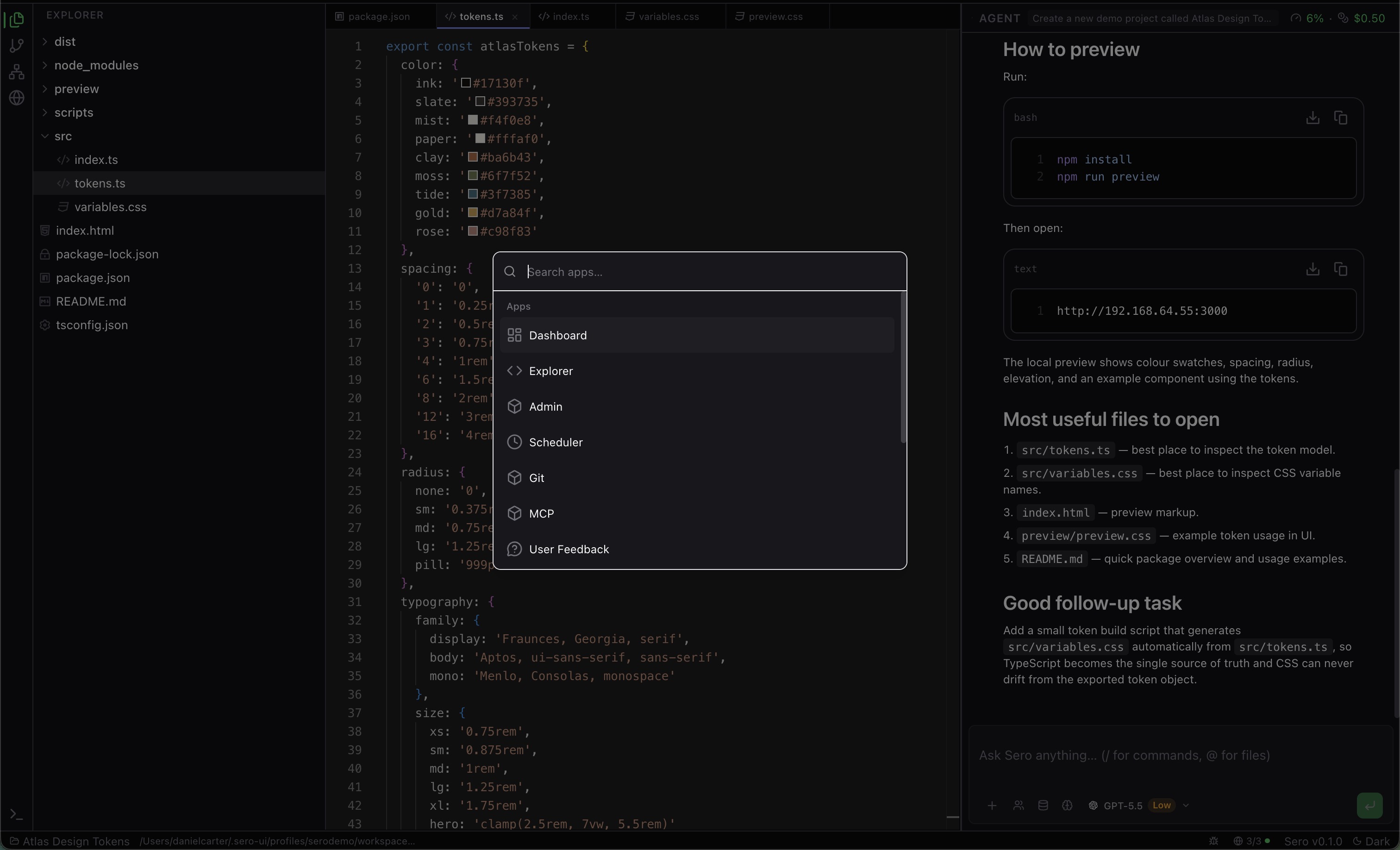 Command Menu