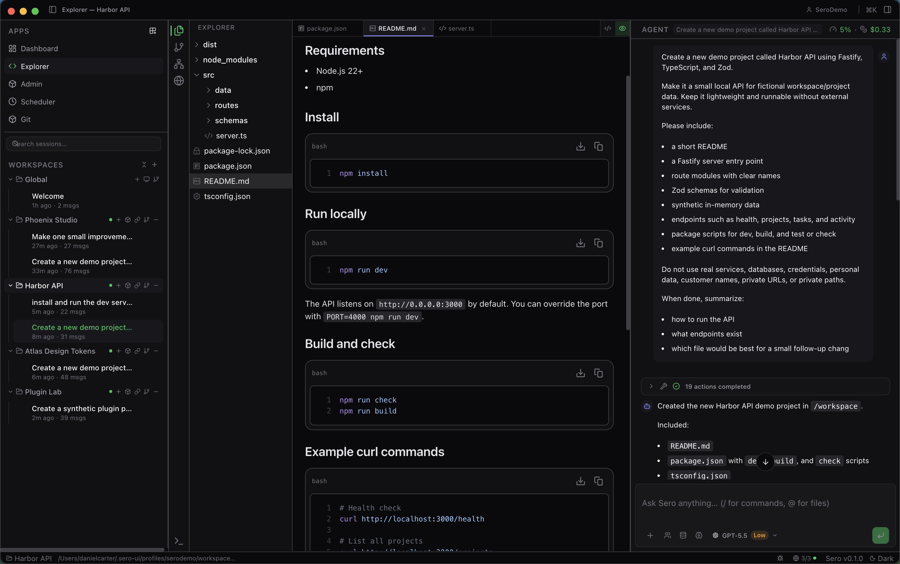 Workspace desktop shell overview