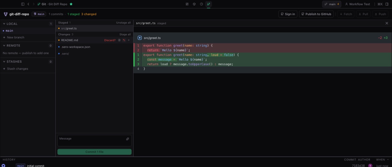 The Git app